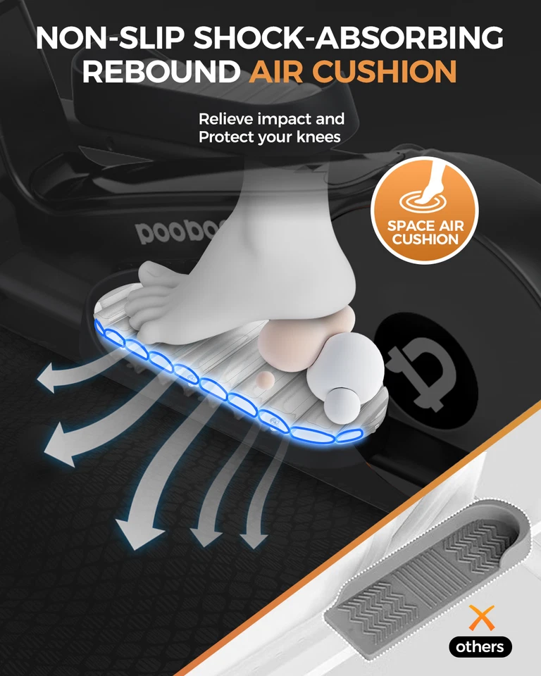 Sistema de condução magnético hiper silencioso para máquinas elípticas domésticas resistência de 16 níveis - Imagem 4 de 4