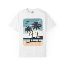 Vintage Palm Tree Beach Retro Unisex Tee, Tshirt, Summer Shirt, Tropical