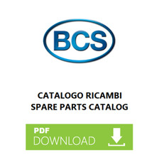 BCS 602 603 604 605 Motofalciatrice Catalogo ricambi Manuale parti esplosi CD