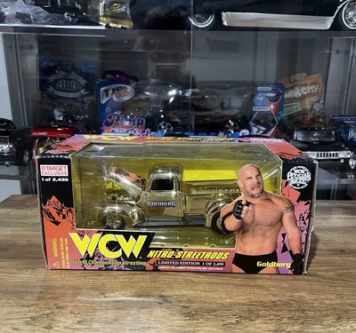 WWE Goldberg WCW 24K Gold Nitro-Streetrod NIB Racing Champions 1:24 Scale