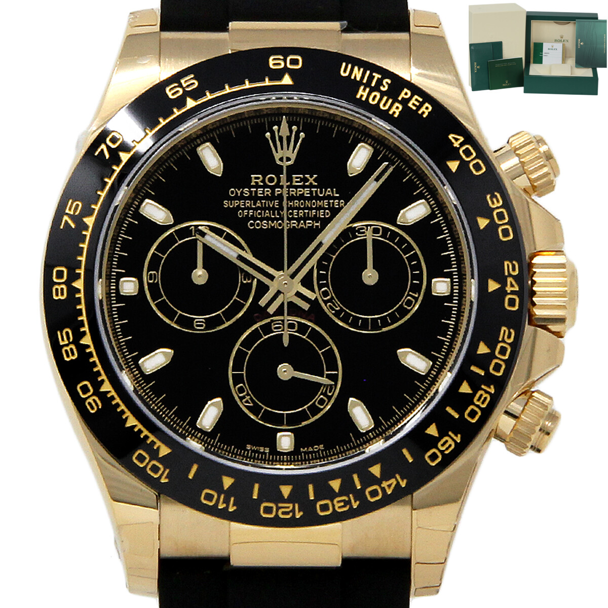 Rolex COSMOGRAPH Daytona Gold Oysterflex Rubber 116518 ROLEXWTY DATED2023 #RL512