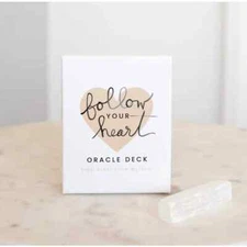 New Follow Your Heart Oracle Deck with Selenite wand