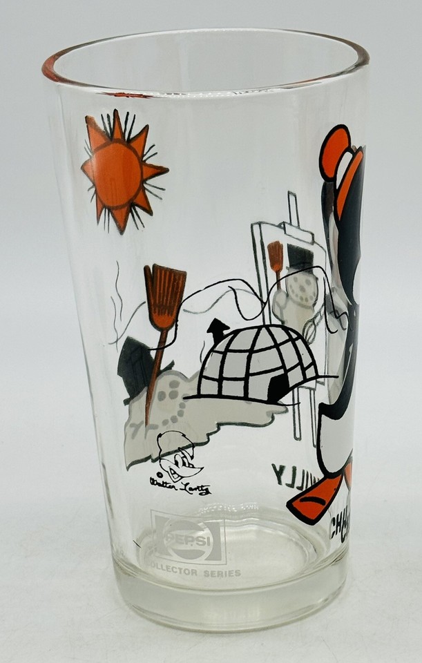 Pepsi Collector Series Chilly Willy Big Baby Huey Drinking Glass 1975