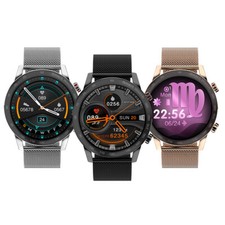 Women Man Smartwatch Bluetooth Call Wristwatch Touch Screen Fitness Tracker
