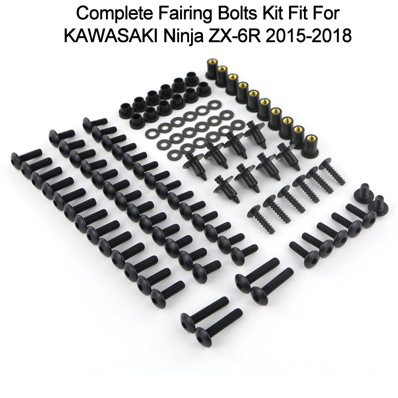 Complete Fairing Bolts Body Kit Fit For Kawasaki Ninja ZX-6R 2015