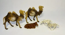 Italy Antique Vintage Manger Nativity Animals Camels Sheep Ox