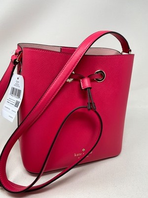 Kate Spade Sadie Bucket Bag Crossbody Purse Bikini Pink