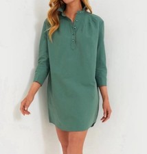 Tuckernuck Pomander Place Polly Shirt Dress in Green size XS - 3/4 Sleeve