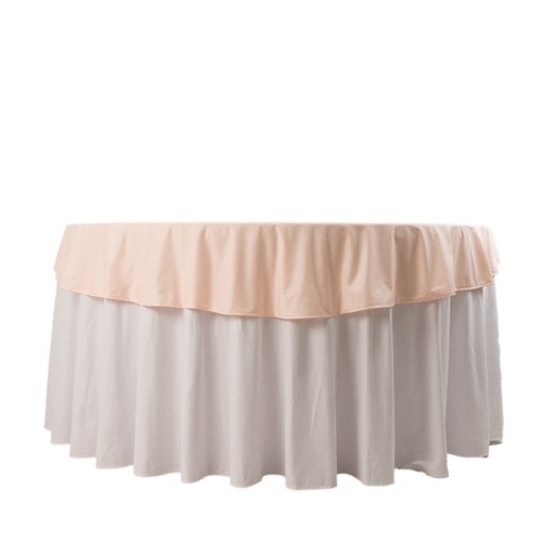 70" Blush Premium Scuba Round Tablecloth TABLECLOTH Wedding Table Linens Party - Picture 3 of 8