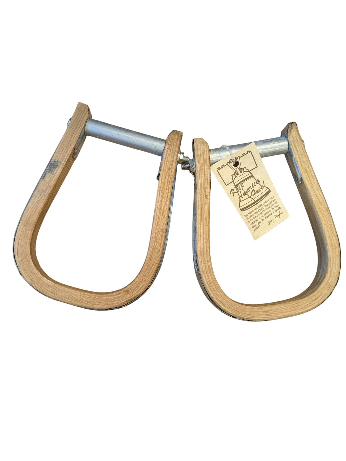 Jerry Beagley Braiding Company Wood Saddle Bronc Oxbow Stirrups - Thumbnail 3