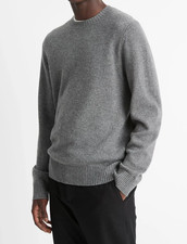 Vince Wool Cashmere Crew Sweater Grey M;NWT