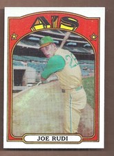 1972 Topps #209 JOE RUDI **CENTERED** NEAR MINT CONDITION