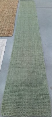 GREEN GREY 2'-3'' x 15'-0'' Broken Thread Rug Reduced Price 1172774642 NF730B-215