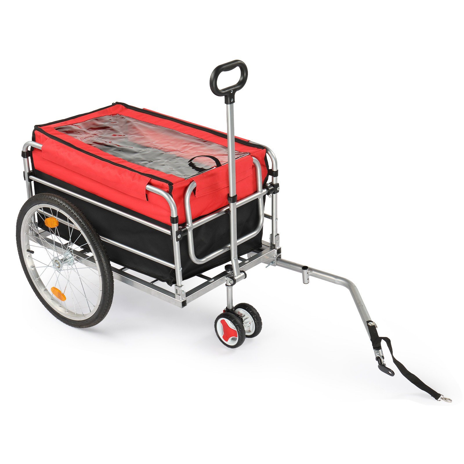 Bicycle Cargo Trailer with 20&rdquo; Tires,Pull Handle, Waterproof  for Easy Transport