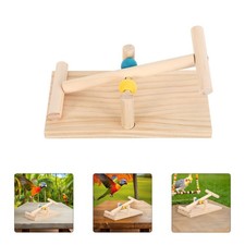 Parrot Seesaw Toy Bird Cage Perch Stand for Lovebirds Perches External