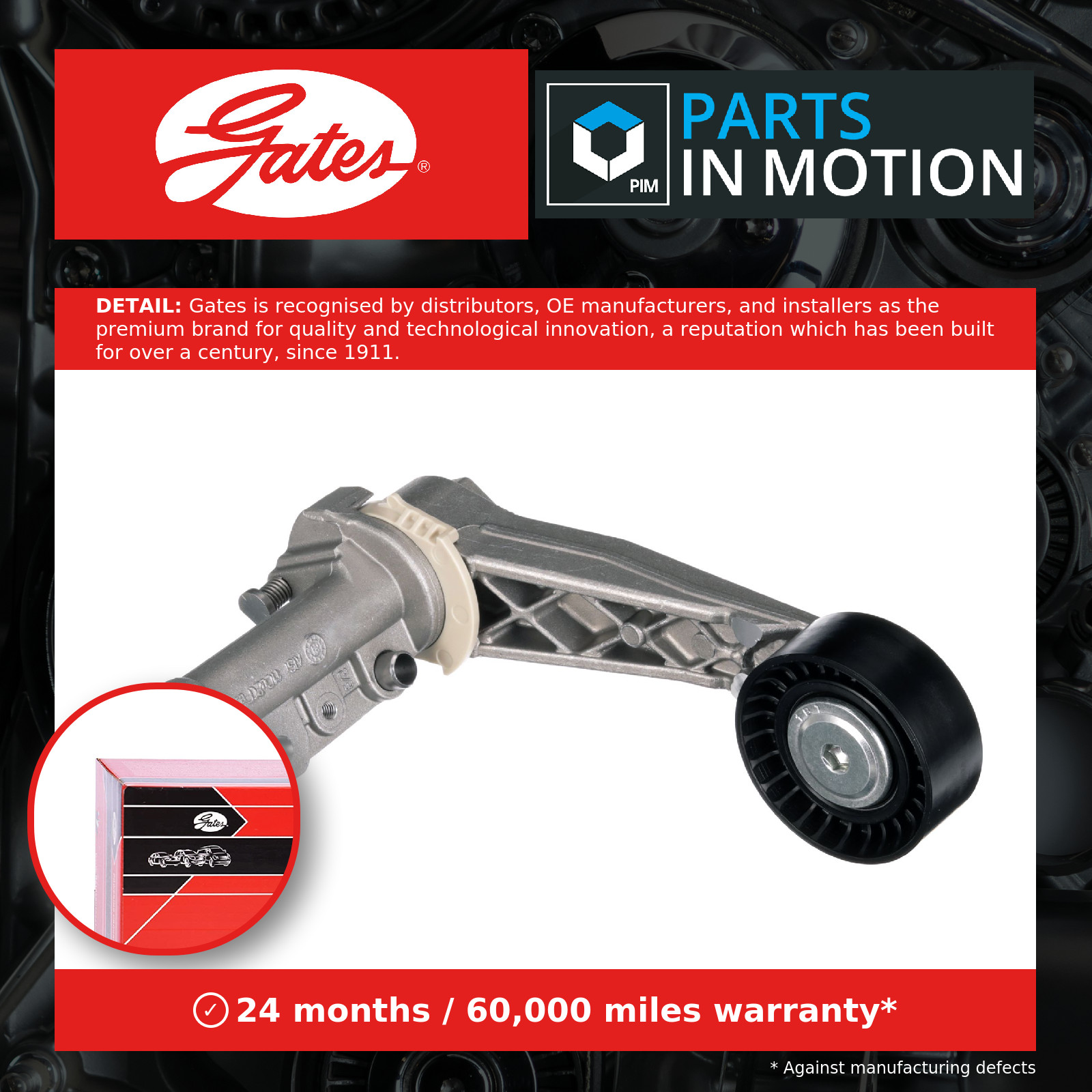 Fits GATES T39127 BELT TENSIONER V-RIBBED BELT - Image 13