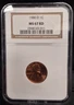 1980 D NGC MS67 RD Lincoln Memorial Cent Coin