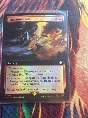 MTG Megaton's Fate Extended Art Foil ** Fallout ** English