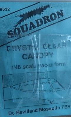 De Havilland Mosquito FBVI, Crystal Clear Canopy, Squadron,Scale:1/48,Kit:9532