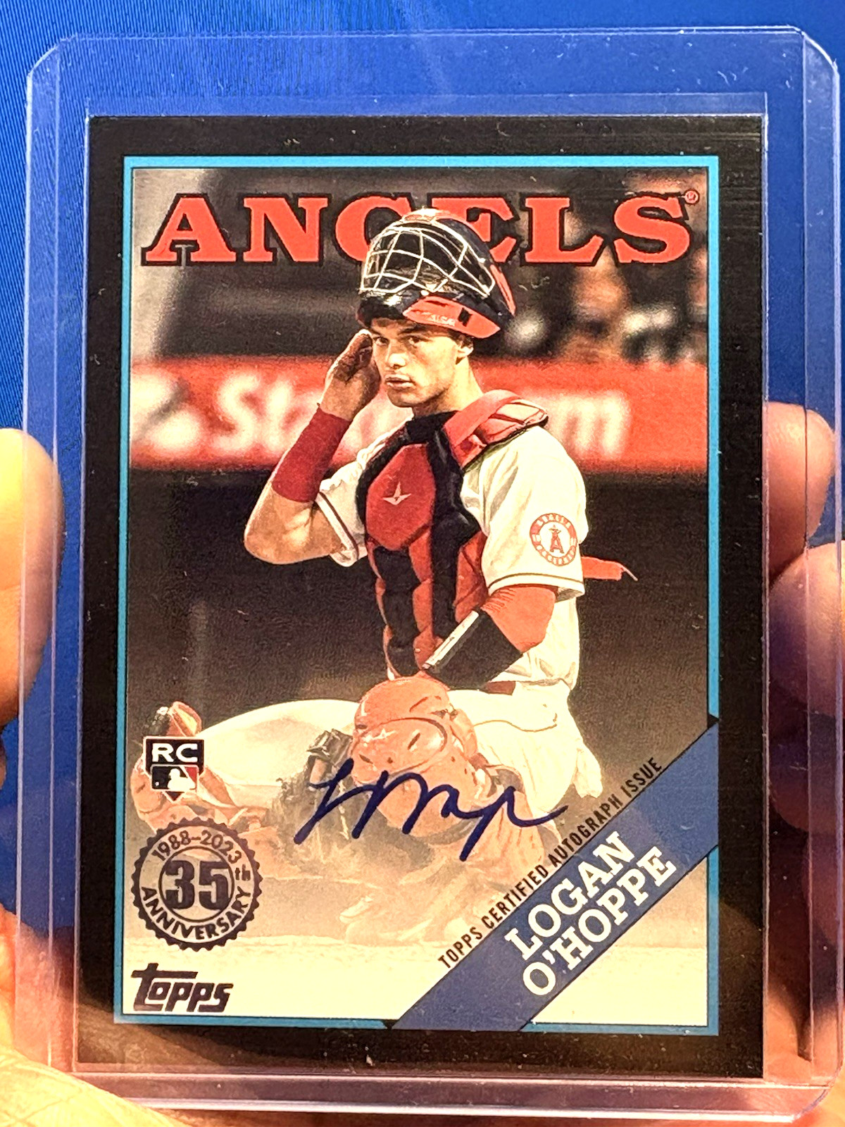 2023 Topps Update - LOGAN O'HOPPE AUTO ROOKIE RC #88BAU-LO - BLACK SP #038/199