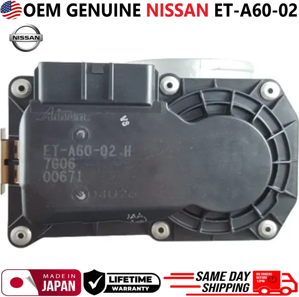 Cuerpo de acelerador GENUINO para Nissan Sentra Versa Cube 2007-2021 NV200 I4, ET-A60-02 Foto 3 de 4