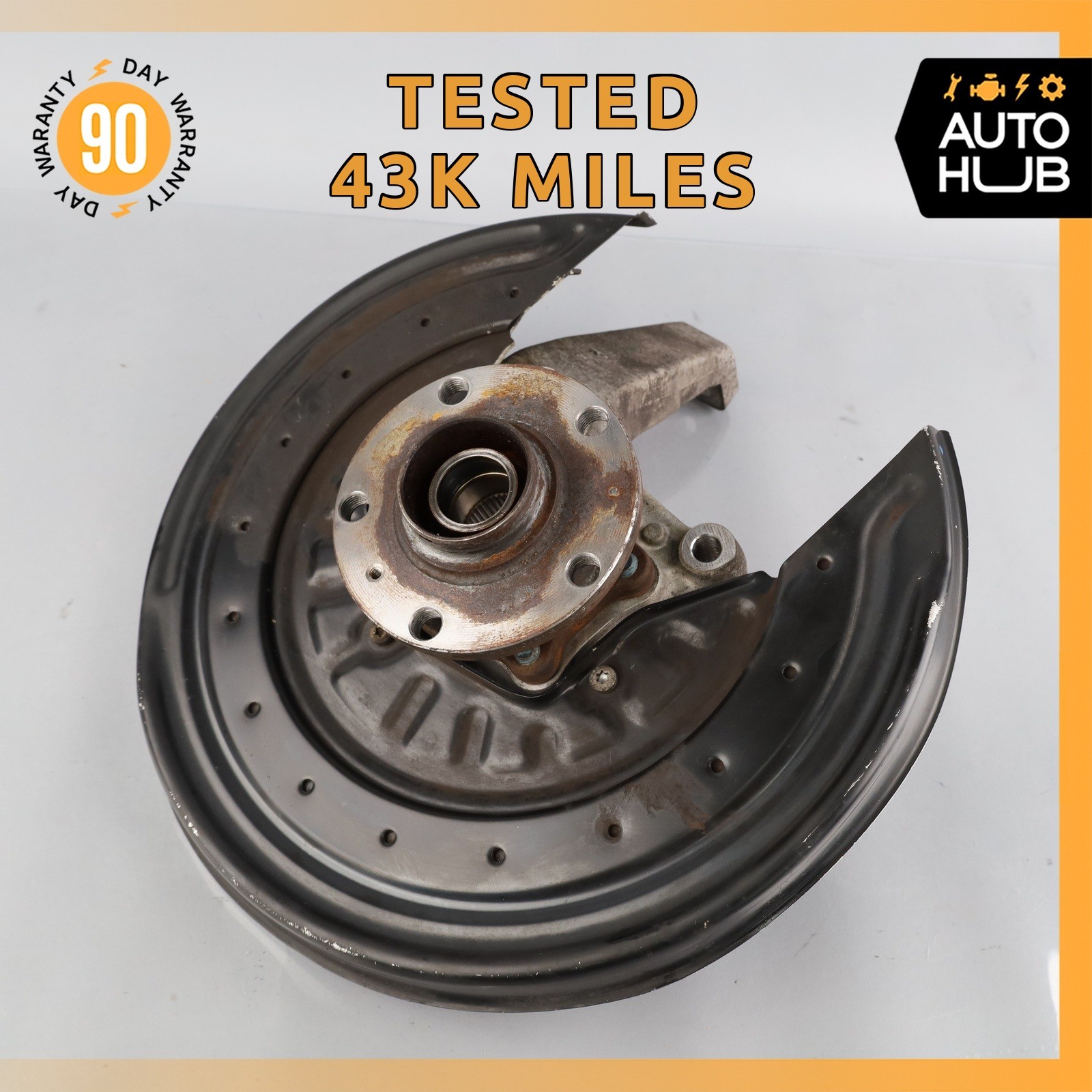07-11 Bentley Continental GTC Rear Right Side Spindle Knuckle Hub OEM 43k