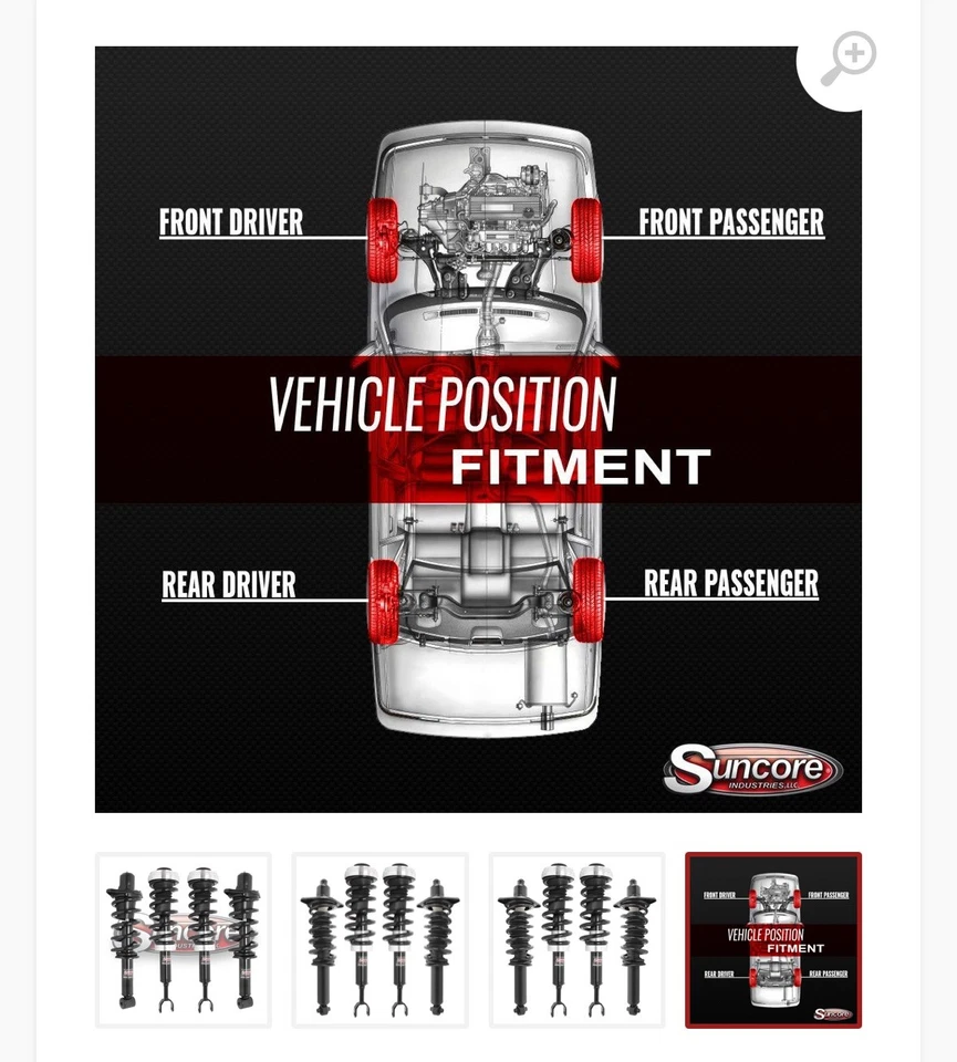 Kit de conversión de 4x resorte y puntal de suspensión para Audi Allroad Quattro 2001-2005 Foto 2 de 2