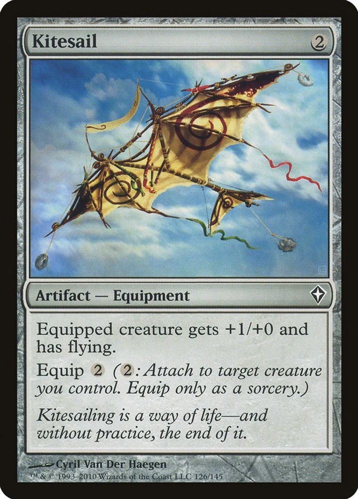 2010 Magic: The Gathering: Worldwake - Kitesail (#126, C, Near Mint)