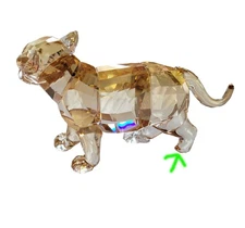 Artist Signed ! Swarovski SCS Annual Ed.  2010 TIGER Jung Cub Standing FLAW Rare