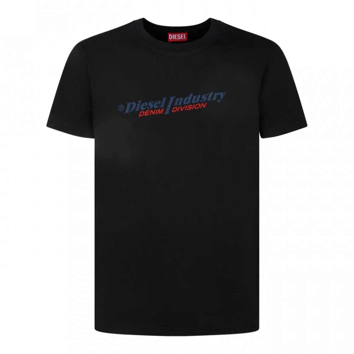 Diesel Industry Denim Logo Black T-Shirt 12890₽