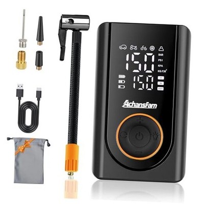 L9 Pro Tire Inflator Portable Air Compressor, 150PSI Cordless Bike Pump, 