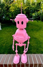 Metal Robot Hand Made In Ukraine Large Display Futuristic Decor Pink Robot