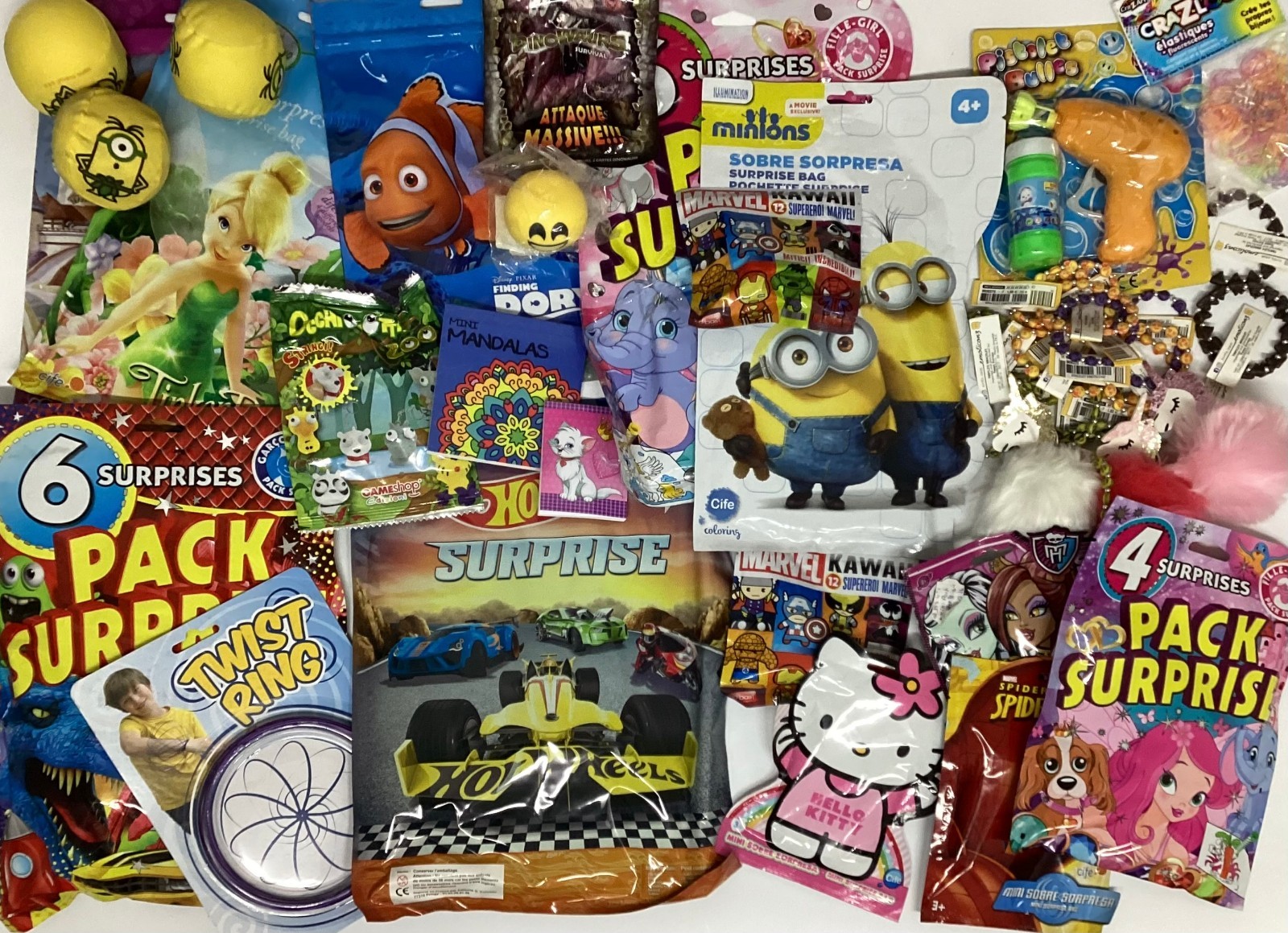 Jouets kermesse et jeux anniversaire lot de 80 mini surprises