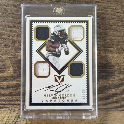 Panini 2017 Vertex Melvin Gordon Capstones Autograph Patch #CP-MG /99 Chargers