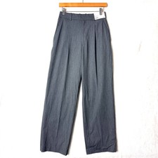NEW UNIQLO Career Work Minimalist High Rise Pleated Wide Trouser Pants Womens S