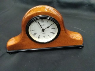 London Clock Wooden Mantel Clock Napoleon Hat Shape 24cm New Battery Fitted