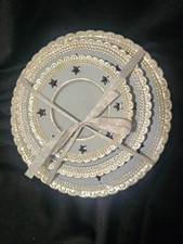 3 Tier Cake Plate Silvery Blue