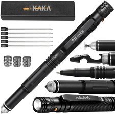 The Most Loaded 7-in-1 Tactical Pen Solves Others Weaknesses, Self Defense Ti...