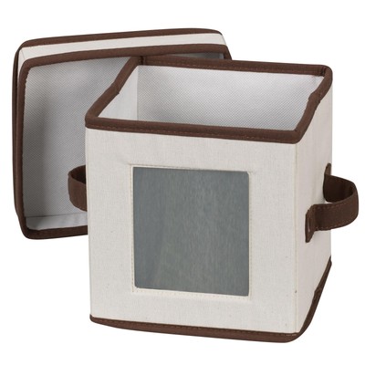 Household Essentials Saucer Storage Box, Holds 12 Saucers with Felt Protector...