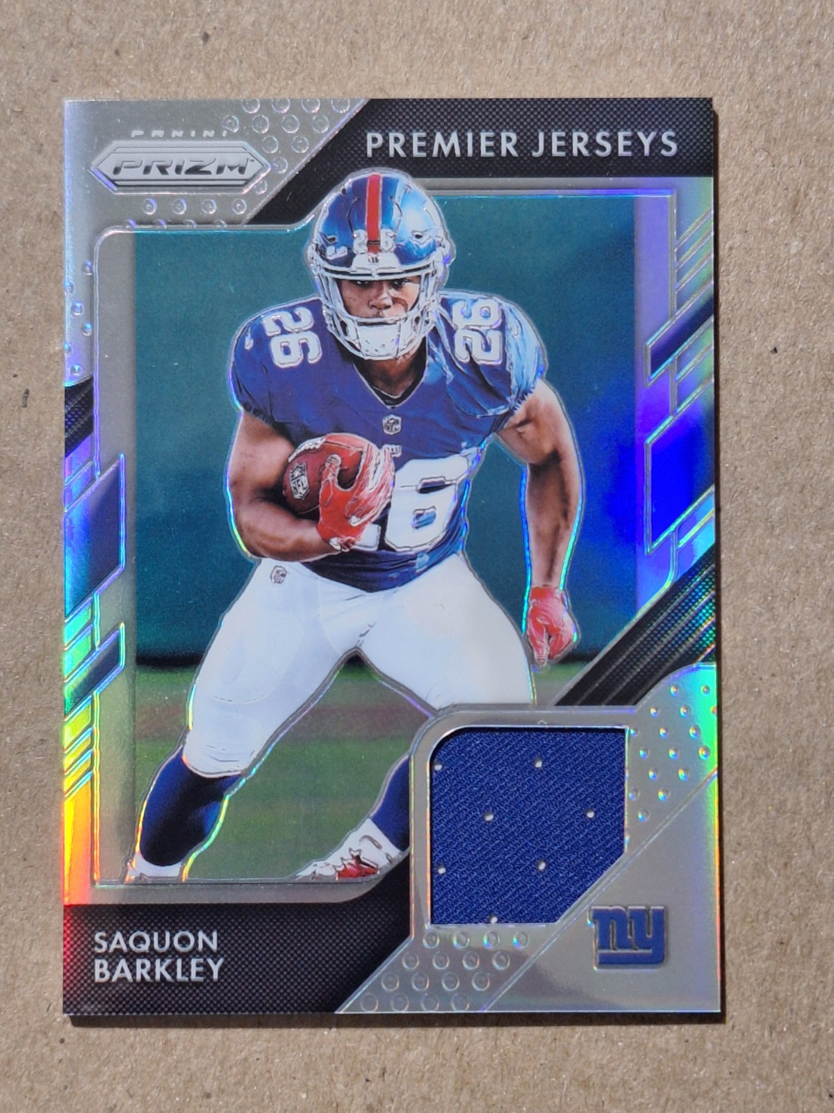 2018 Panini Prizm - Prizm Premier Jerseys Saquon Barkley #PP-2 (MEM, RC)