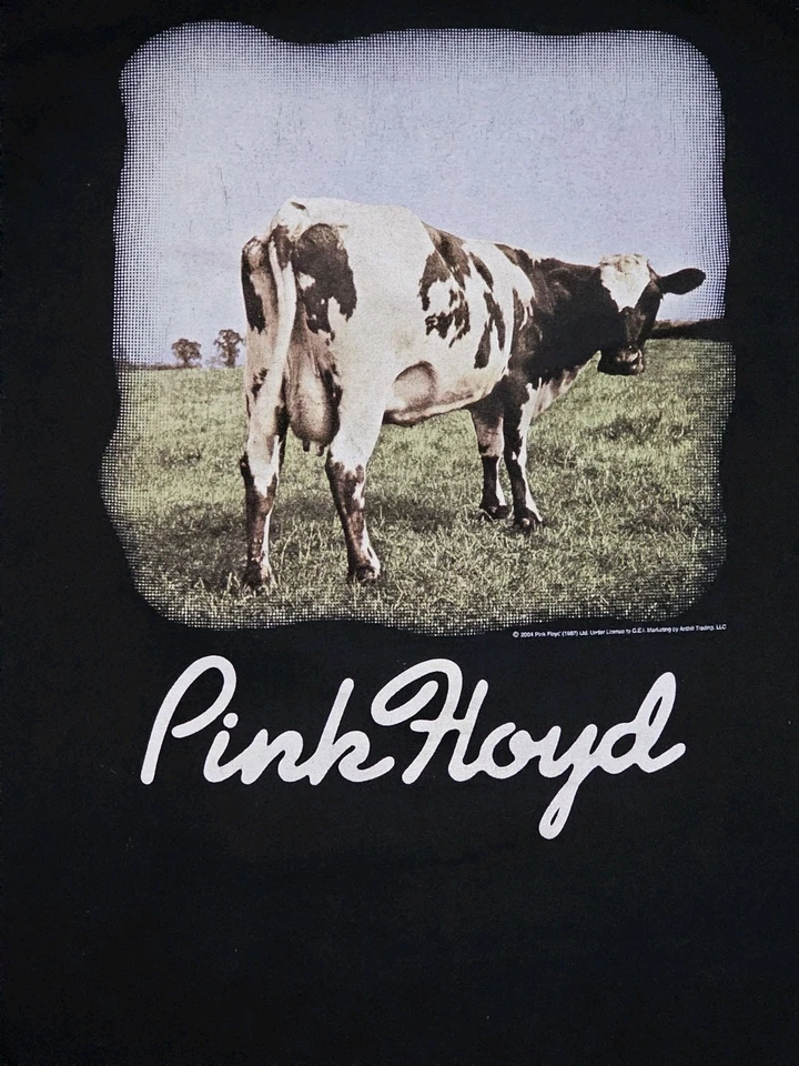 VINTAGE T SHIRT Pink Floyd Atom Heart Mother 1999 Black Cotton Size M - Image 3 of 4