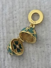 Lucky Clover In Egg Sterling Silver 18k Gold ...