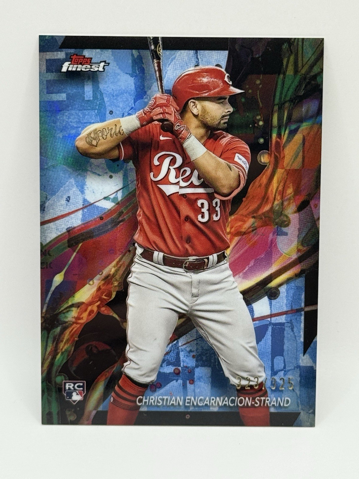 2024 Finest #4 Christian Encarnacion-Strand Sky Blue Refractor #/325