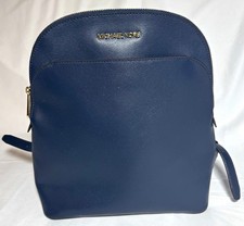 Michael Kors Blue Zip Backpack Gold Hardware Solid Women s Backpack Purse