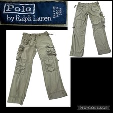Vintage Polo Ralph Lauren Paratrooper Military Utility Cargo Aviator Pants 36X30