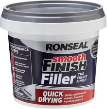 Ronseal Smooth Finish Filler Quick Drying 600g - Ready Mixed Wall Plaster Repair
