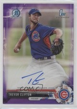 2017 Bowman Chrome Prospect Purple Refractor /250 Trevor Clifton Auto ez4