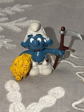 Puffo mugnaio contadino 1980 sacco di grano 20152 figurina vintage