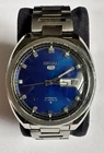 Seiko  5 Automatic 6119-8273 Blue Dial Jumbo  %100 Original  Vintage Watch 1974