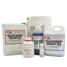 Value Range Fibreglass GRP Polyester Resin. Boat Repair, GRP Roofing. Inc Cat